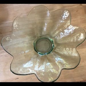 Flower Bowl fruit  dish serving decor EUC trinket